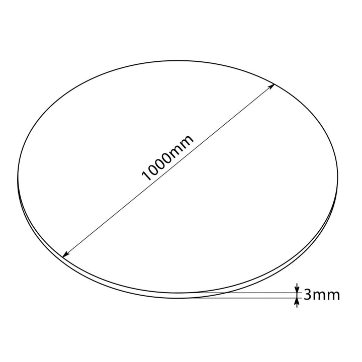 NanoRS podloga za gejmersku stolicu, okrugla, 100 cm, RS172
