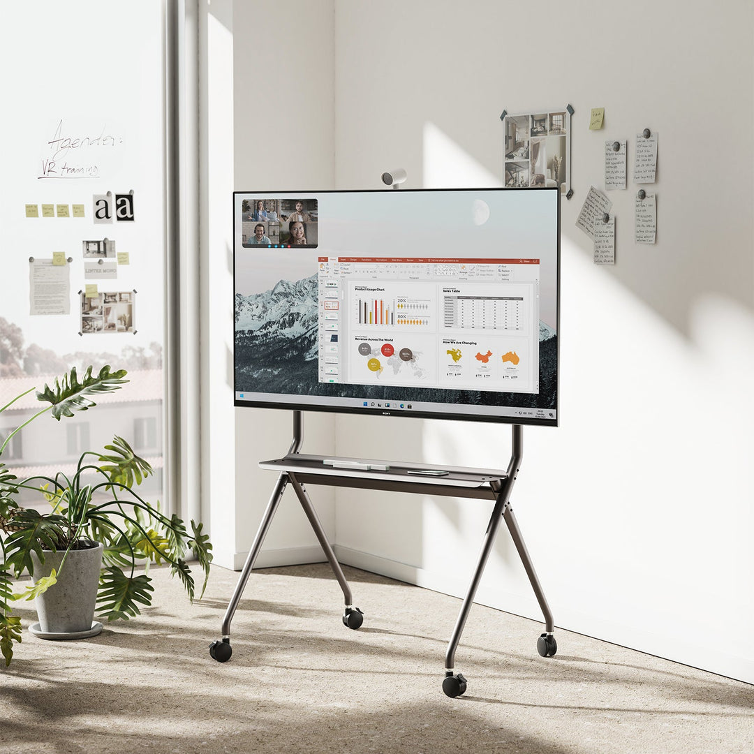 Maclean mobilni podni stalak za televizore, 50"-86", 120 kg, MC-977