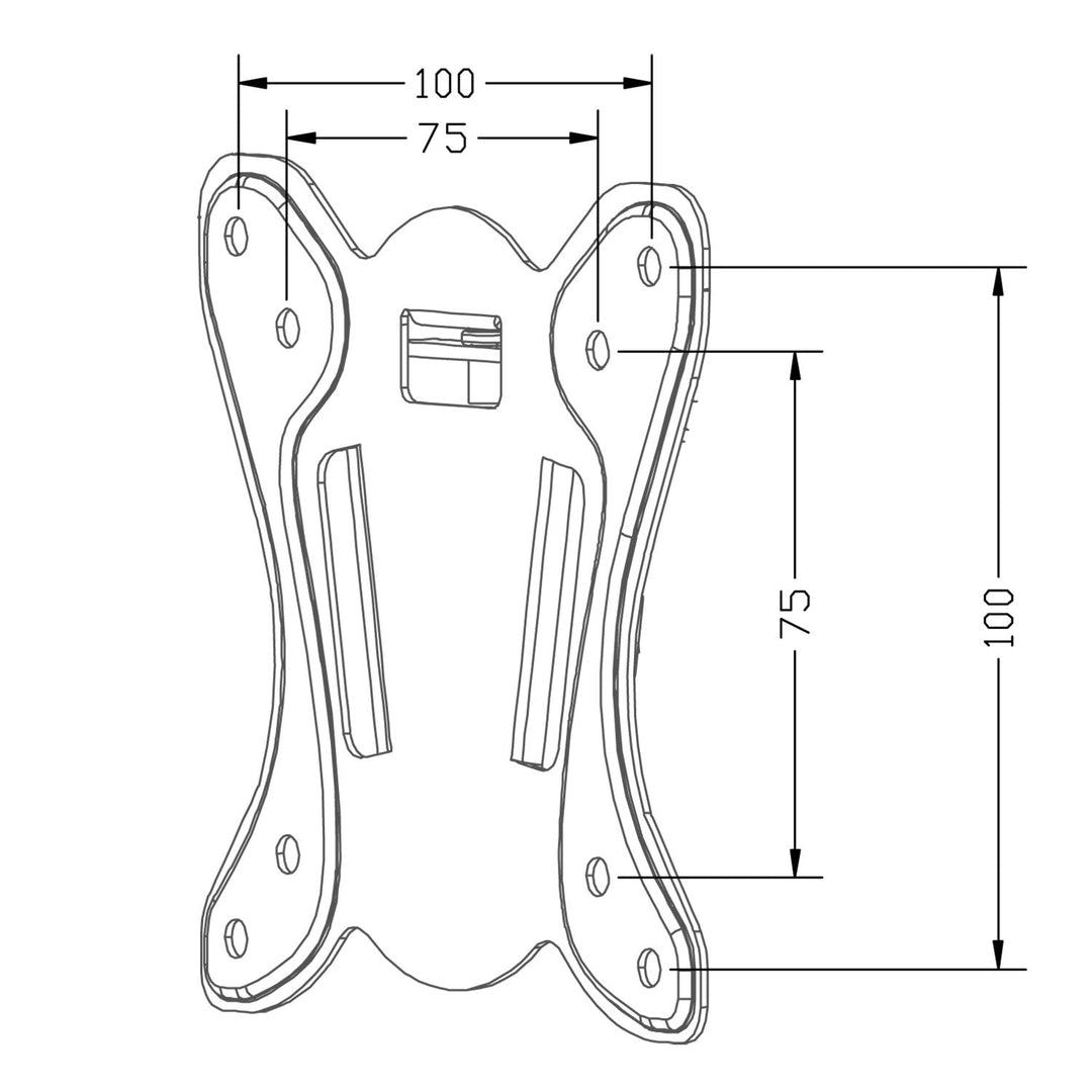 Maclean TV nosač, max. VESA 100x100, 13-27", 25 kg, MC-715A