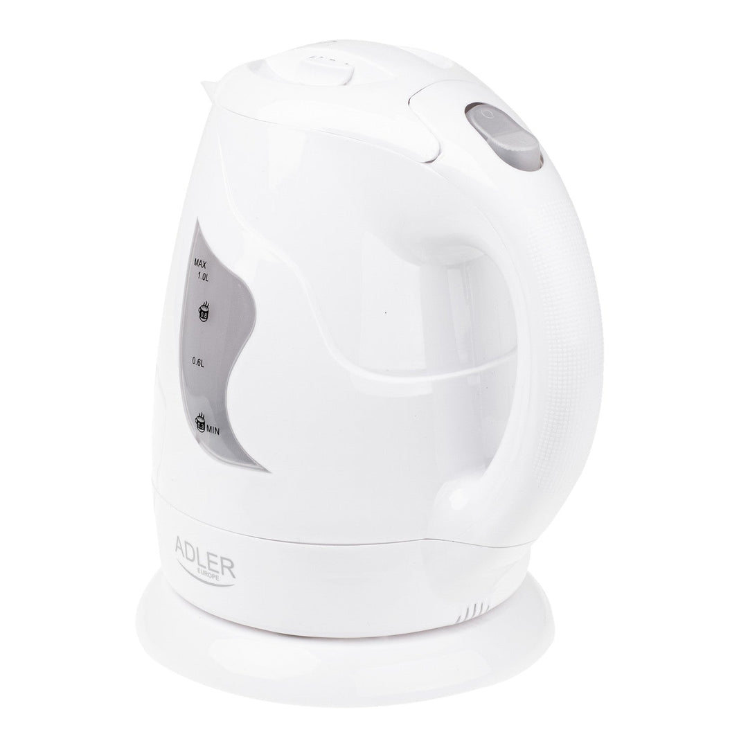 Adler bežični čajnik, 850 W, 1 l, bijeli, AD 08 in