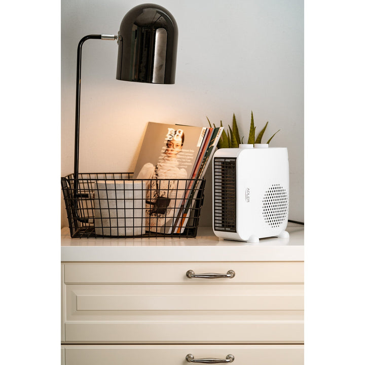 Adler radijator s ventilatorom, dvostruka funkcija, hladan zrak, 2000 W, bijela, AD 7725