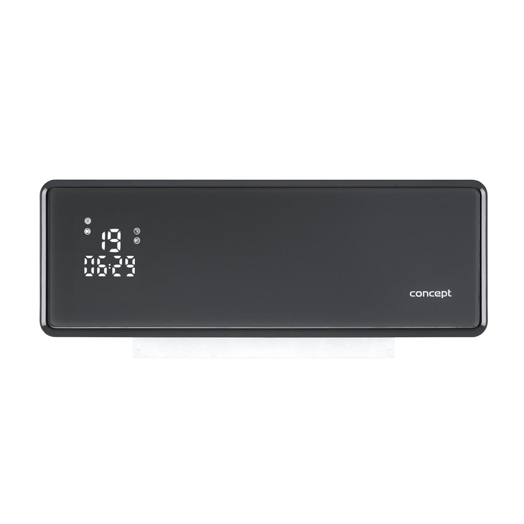 Koncept keramičkog grijača, zidni, LED zaslon, tajmer, sivi, QH4100