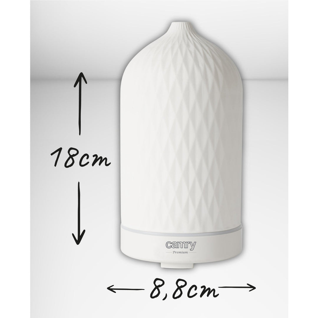 Camry CR 7970 ultrazvučni keramički aroma difuzor, 100 ml, ambijentalno svjetlo