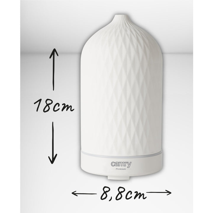 Camry CR 7970 ultrazvučni keramički aroma difuzor, 100 ml, ambijentalno svjetlo