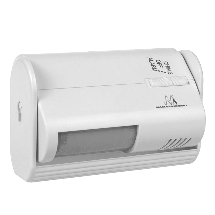 Maclean bežični ulazni alarm, PIR senzor, domet 8 m, napajanje 9 V DC, glasnoća iznad 70 dB, MCE311 W