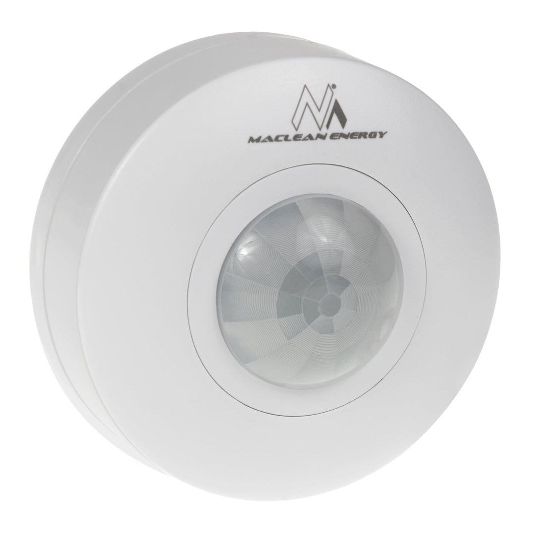 Maclean PIR senzor pokreta, domet 6 m, montaža na strop, maksimalno opterećenje 1200 W, IP20, MCE314 W