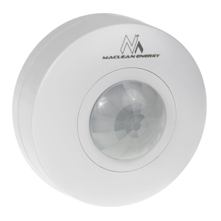 Maclean PIR senzor pokreta, domet 6 m, montaža na strop, maksimalno opterećenje 1200 W, IP20, MCE314 W