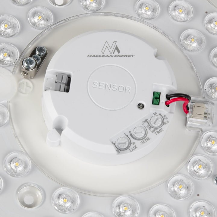 Maclean LED stropna lampa sa senzorom, 5,8 GHz mikrovalni senzor, 4000 K, 12 W, 950 lm, IP44, MCE347