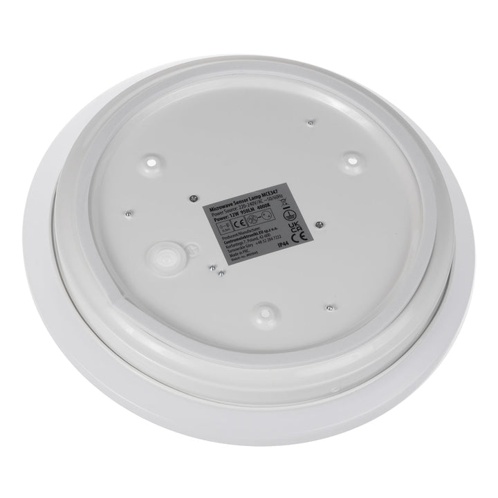 Maclean LED stropna lampa sa senzorom, 5,8 GHz mikrovalni senzor, 4000 K, 12 W, 950 lm, IP44, MCE347