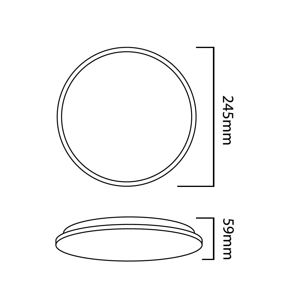 Maclean LED stropna lampa sa senzorom, 5,8 GHz mikrovalni senzor, 4000 K, 12 W, 950 lm, IP44, MCE347