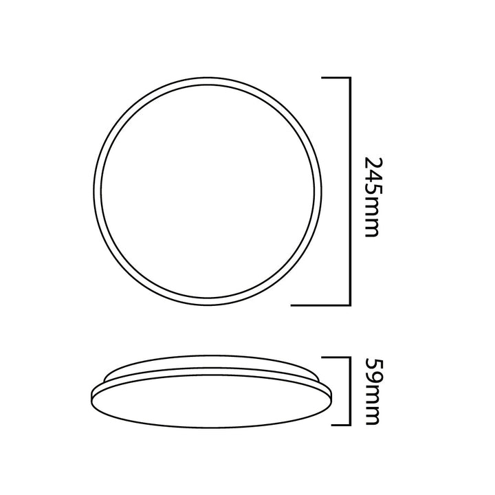 Maclean LED stropna lampa sa senzorom, 5,8 GHz mikrovalni senzor, 4000 K, 12 W, 950 lm, IP44, MCE347