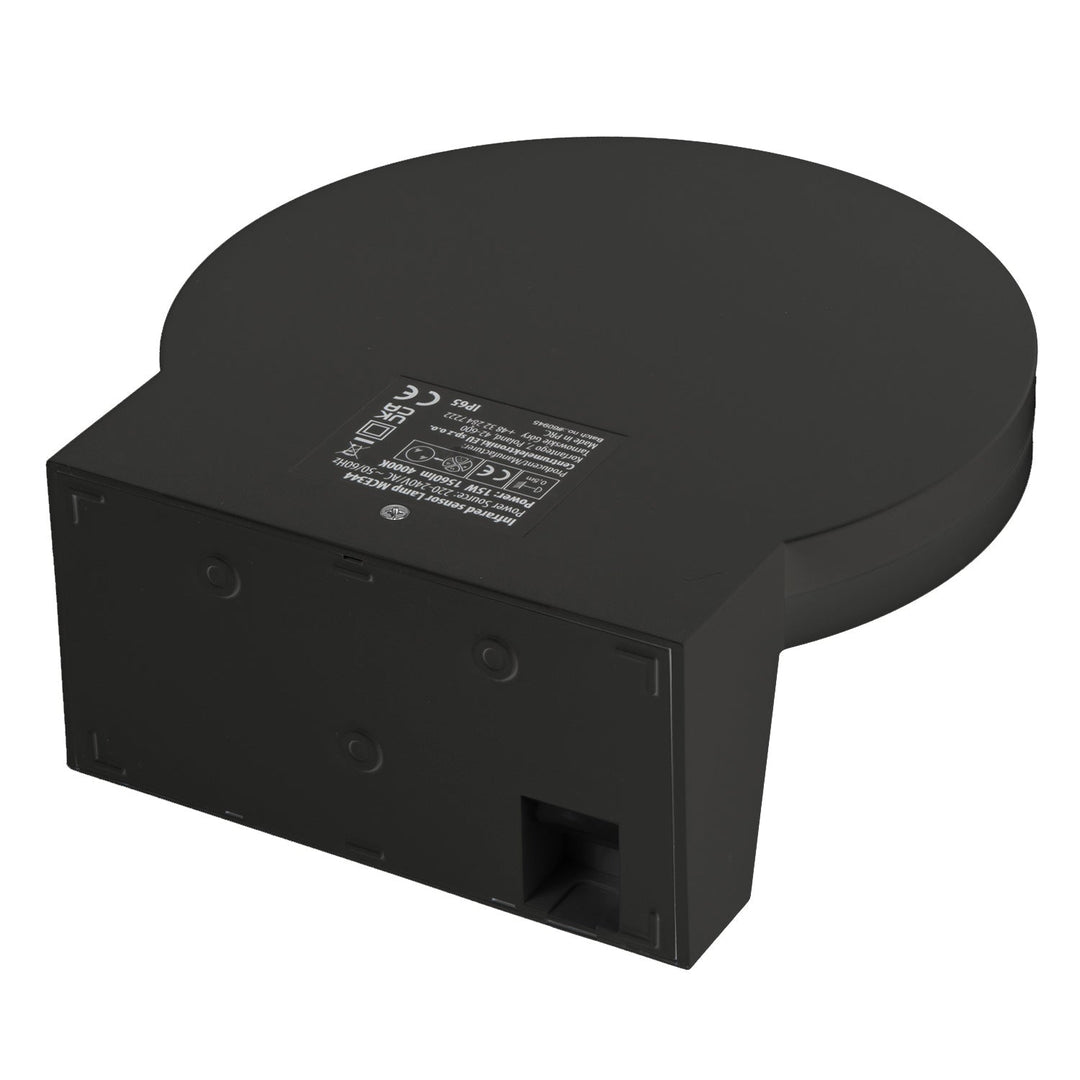 Maclean LED lampa s senzorom pokreta, PIR senzor pokreta, crna, 15 W, IP65, 1560 lm, neutralno bijela boja (4000 K) MCE344 B