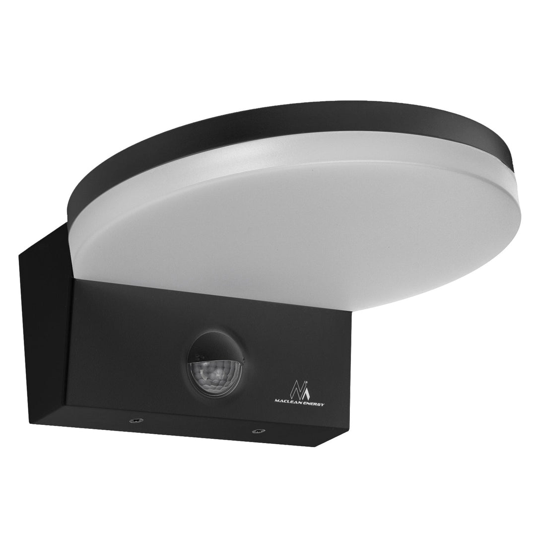 Maclean LED lampa s senzorom pokreta, PIR senzor pokreta, crna, 15 W, IP65, 1560 lm, neutralno bijela boja (4000 K) MCE344 B