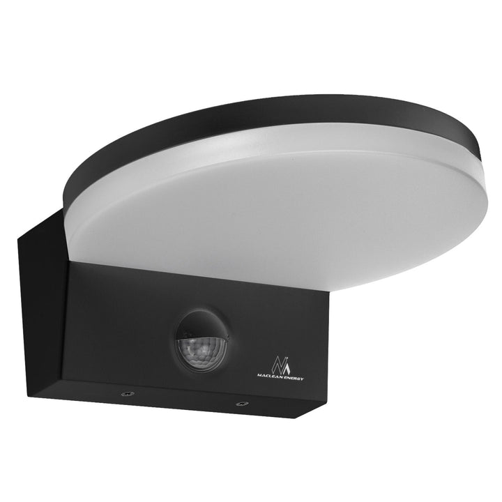 Maclean LED lampa s senzorom pokreta, PIR senzor pokreta, crna, 15 W, IP65, 1560 lm, neutralno bijela boja (4000 K) MCE344 B