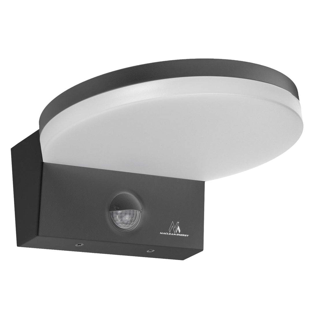 Maclean LED lampa s senzorom pokreta, PIR senzor pokreta, siva, 15 W, IP65, 1560 lm, neutralno bijela boja (4000 K) MCE344 GR