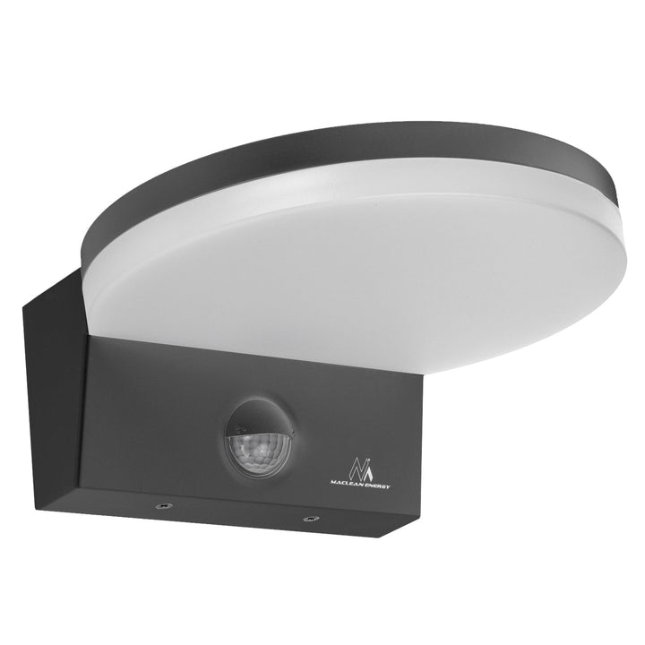 Maclean LED lampa s senzorom pokreta, PIR senzor pokreta, siva, 15 W, IP65, 1560 lm, neutralno bijela boja (4000 K) MCE344 GR