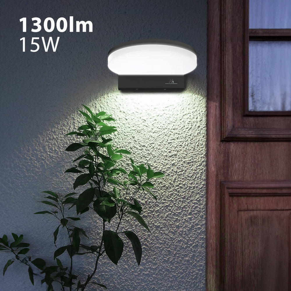 Maclean LED lampa, crna, 15 W, IP65, 1300 lm, neutralno bijela boja (4000 K) MCE346 B