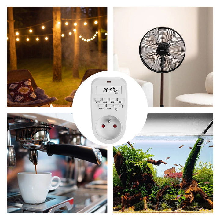 Timer prekidač - GreenBlue digitalni tajmer, maksimalno opterećenje 16 A, IP20, GB362 E