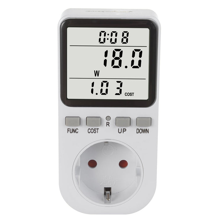 GreenBlue energetski brojilo, vatmetar, tip F, 220-240 V AC, 50 Hz, maksimalno opterećenje 16 A, IP20, ugrađena baterija, GB364 F