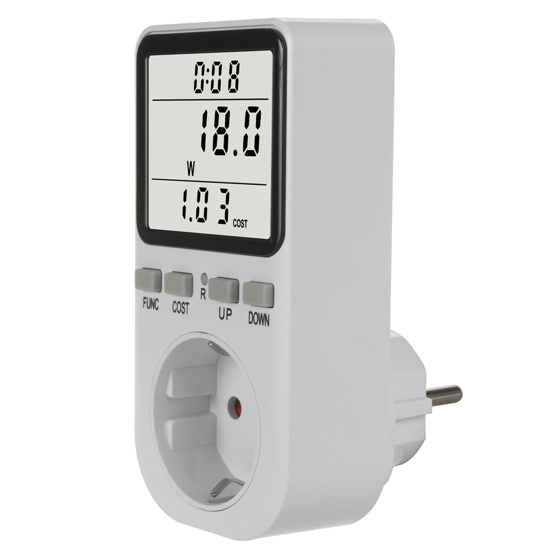 GreenBlue energetski brojilo, vatmetar, tip F, 220-240 V AC, 50 Hz, maksimalno opterećenje 16 A, IP20, ugrađena baterija, GB364 F