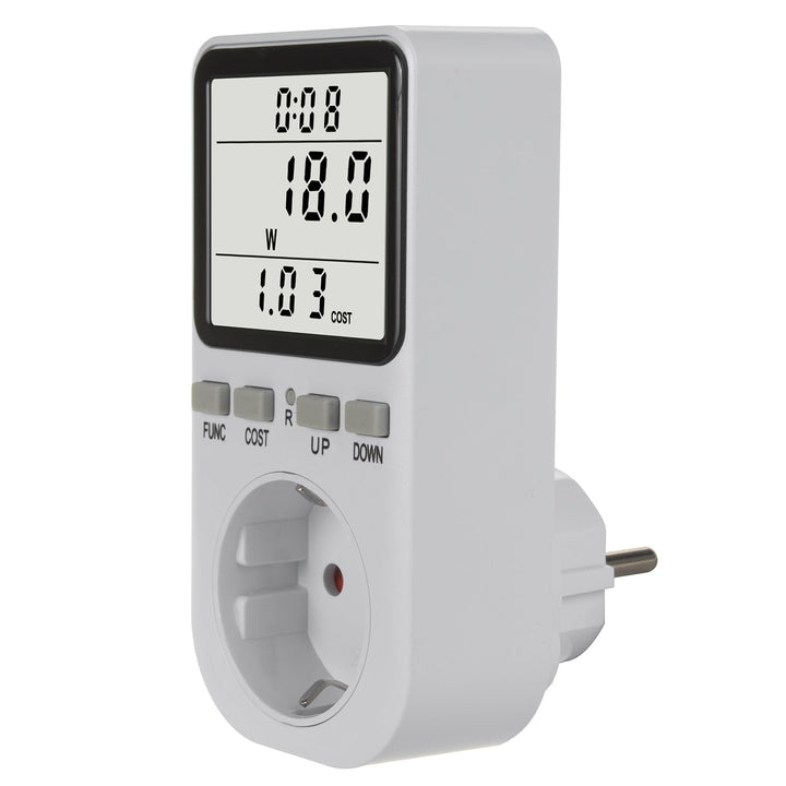 GreenBlue energetski brojilo, vatmetar, tip F, 220-240 V AC, 50 Hz, maksimalno opterećenje 16 A, IP20, ugrađena baterija, GB364 F