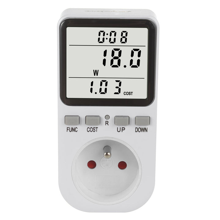 GreenBlue energetski brojilo, vatmetar, tip E, 220-240 V AC, 50 Hz, maksimalno opterećenje 16 A, IP20, ugrađena baterija, GB364 E