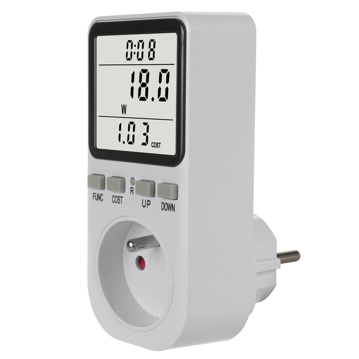 GreenBlue energetski brojilo, vatmetar, tip E, 220-240 V AC, 50 Hz, maksimalno opterećenje 16 A, IP20, ugrađena baterija, GB364 E