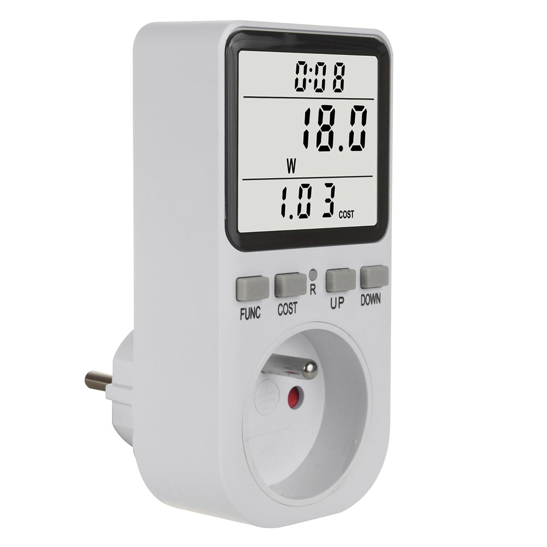 GreenBlue energetski brojilo, vatmetar, tip E, 220-240 V AC, 50 Hz, maksimalno opterećenje 16 A, IP20, ugrađena baterija, GB364 E