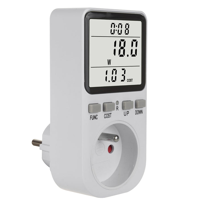 GreenBlue energetski brojilo, vatmetar, tip E, 220-240 V AC, 50 Hz, maksimalno opterećenje 16 A, IP20, ugrađena baterija, GB364 E