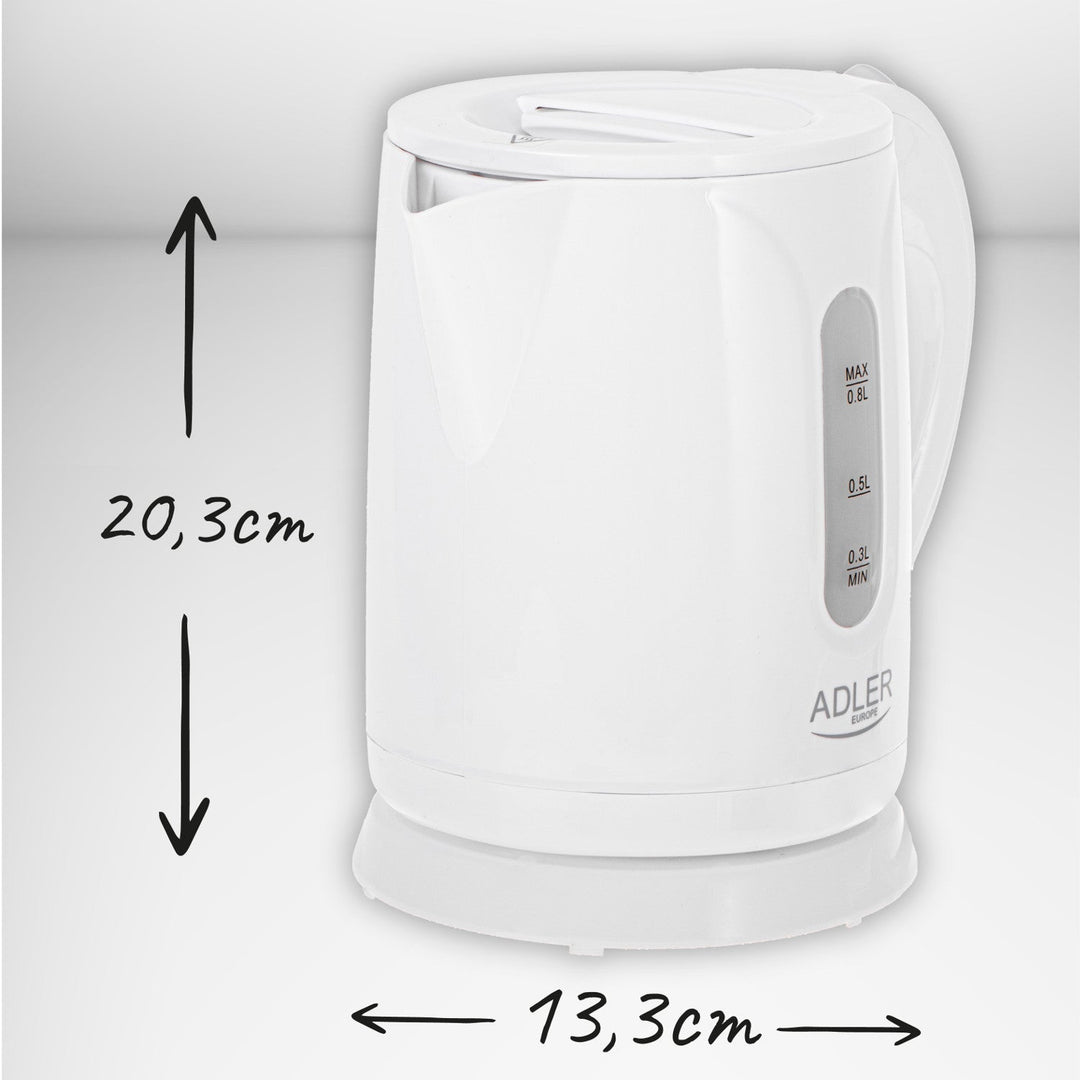 Adler bežični električni čajnik, kapacitet 0,8 l, snaga 850 W, AD1371