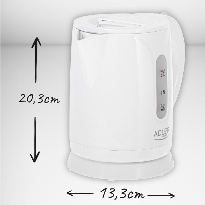 Adler bežični električni čajnik, kapacitet 0,8 l, snaga 850 W, AD1371