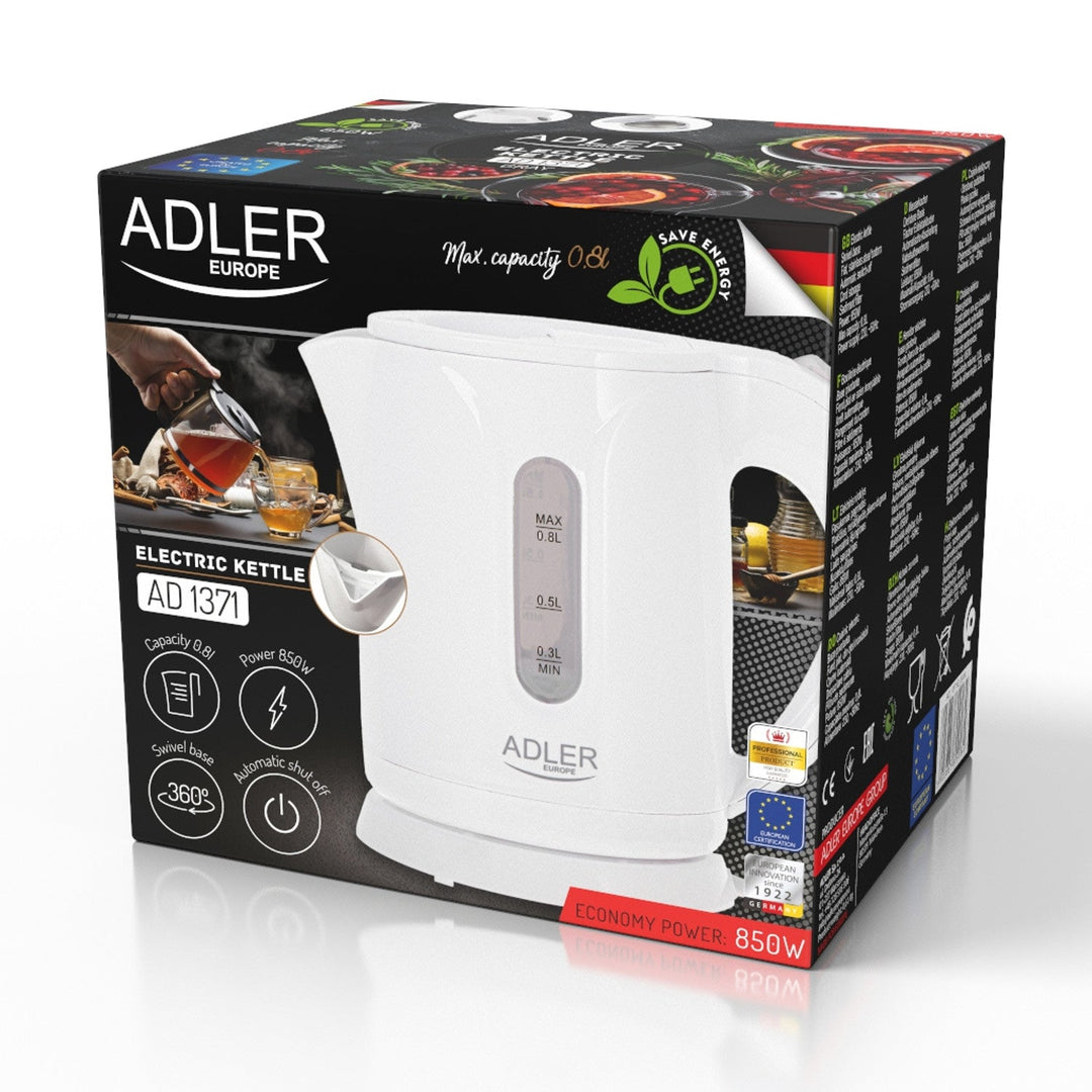 Adler bežični električni čajnik, kapacitet 0,8 l, snaga 850 W, AD1371