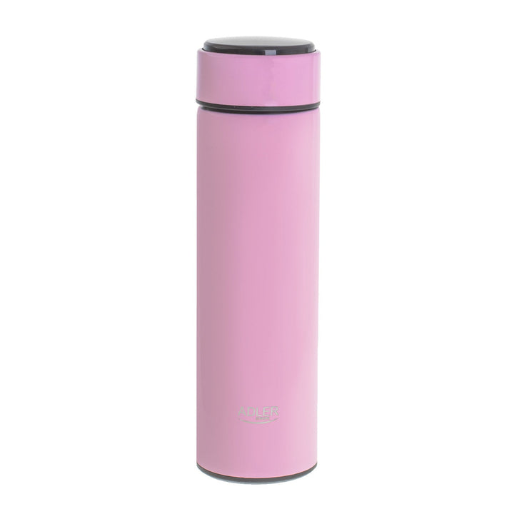 Adler termo boca, LED zaslon osjetljiv na dodir, kapacitet 473 ml, ružičasta, AD 4506