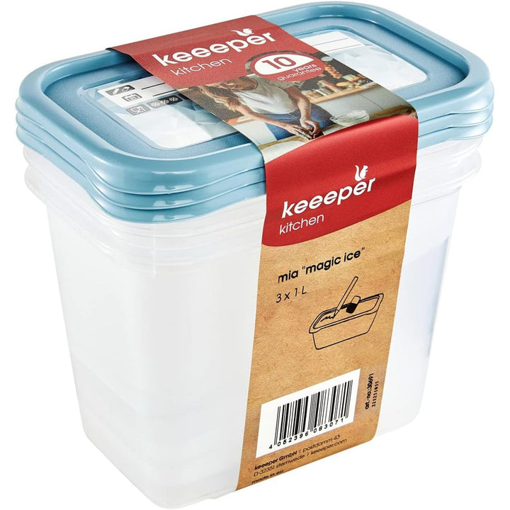 Set od 3 posude za hranu, 1000 ml, Mia Magic Ice Keeper