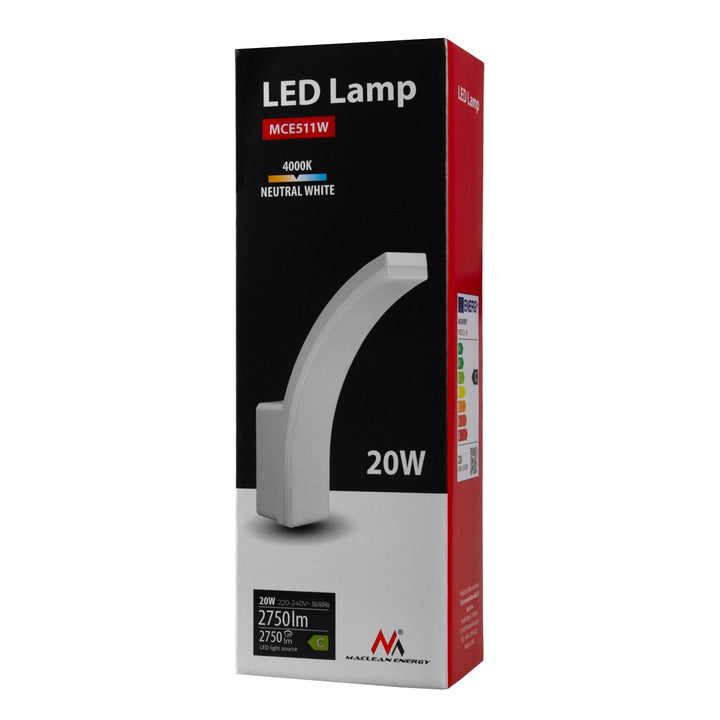 Maclean MCE511 LED lampa, 20W, 2750lm, IP65, neutralno bijela, 4000K