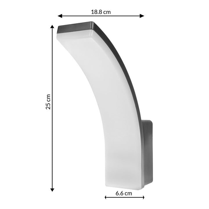 20W 2750lm siva LED lampa, neutralno bijela boja 4000K, IP65 Maclean MCE511 GR