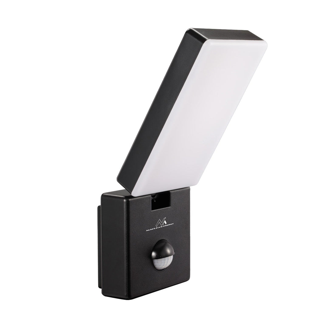 LED lampa s PIR senzorom pokreta, crna, 10 W, IP65, 800 lm, 4000 K