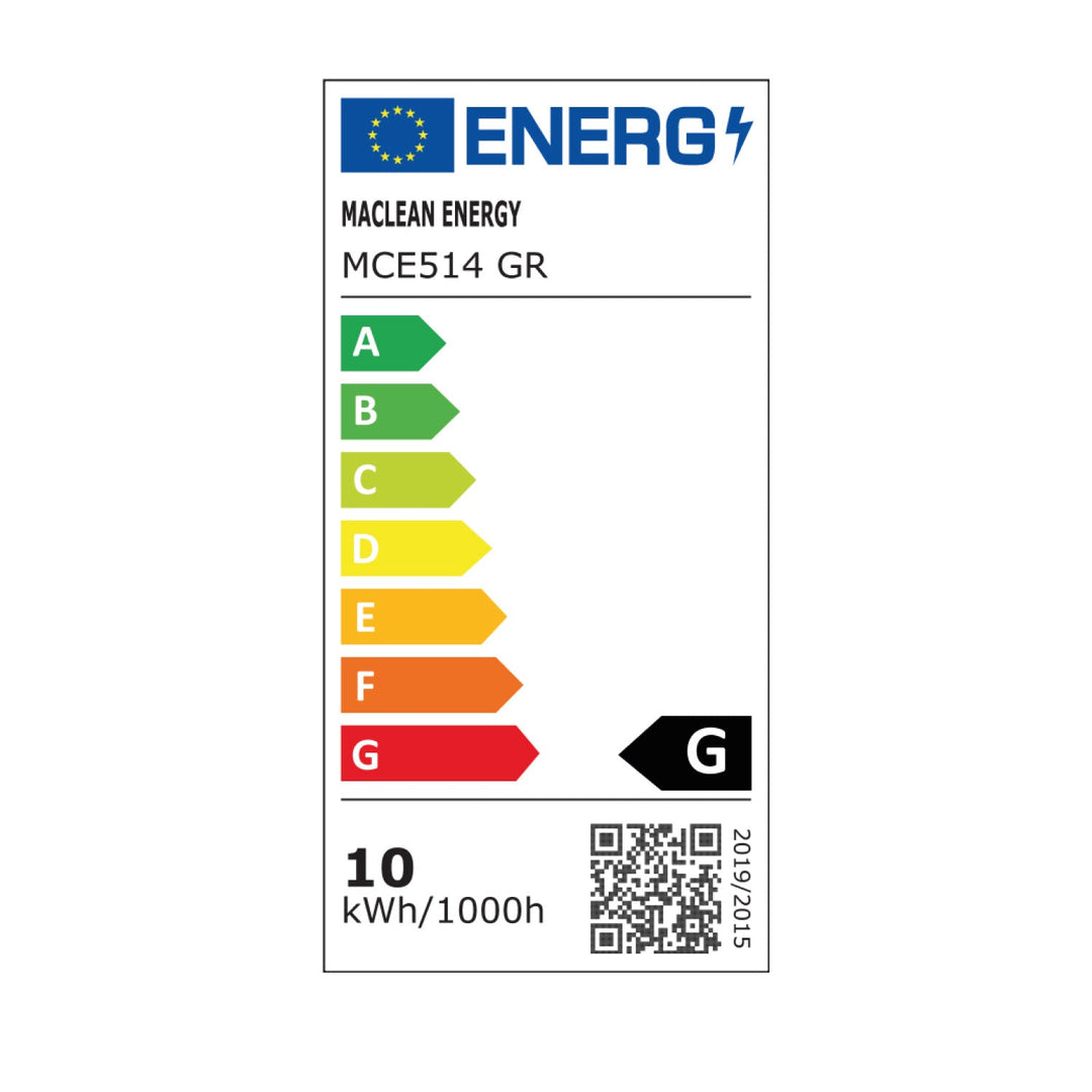 Maclean LED lampa, siva, 10W, 700lm, IP65, neutralno bijela, 4000K