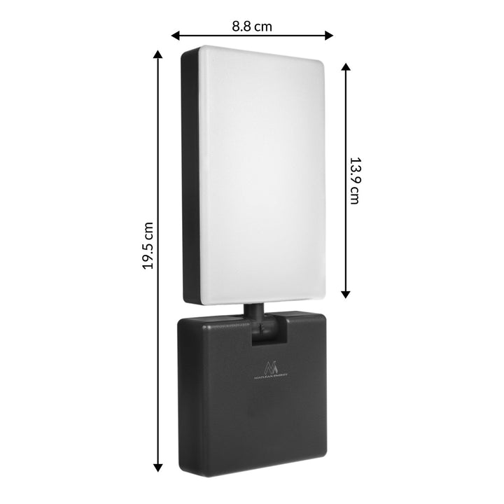 Maclean MCE514 B LED lampa, crna, 10W, 700lm, IP65, 4000K