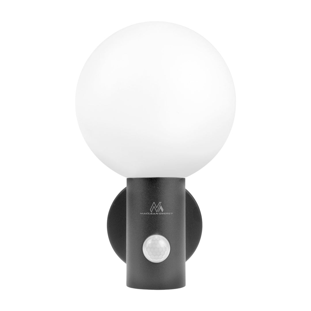 Maclean PIR LED lampa s pokretnim senzorom, siva, 15W, IP65, 1600lm, 4000K