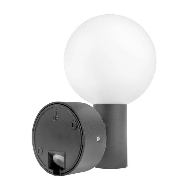 Maclean PIR LED lampa s pokretnim senzorom, siva, 15W, IP65, 1600lm, 4000K