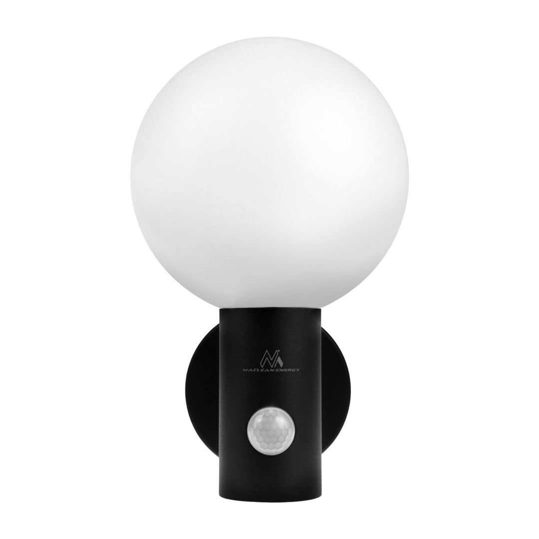 Maclean PIR LED lampa s pokretnim senzorom, crna, 15 W, IP65, 1600 lm, 4000 K