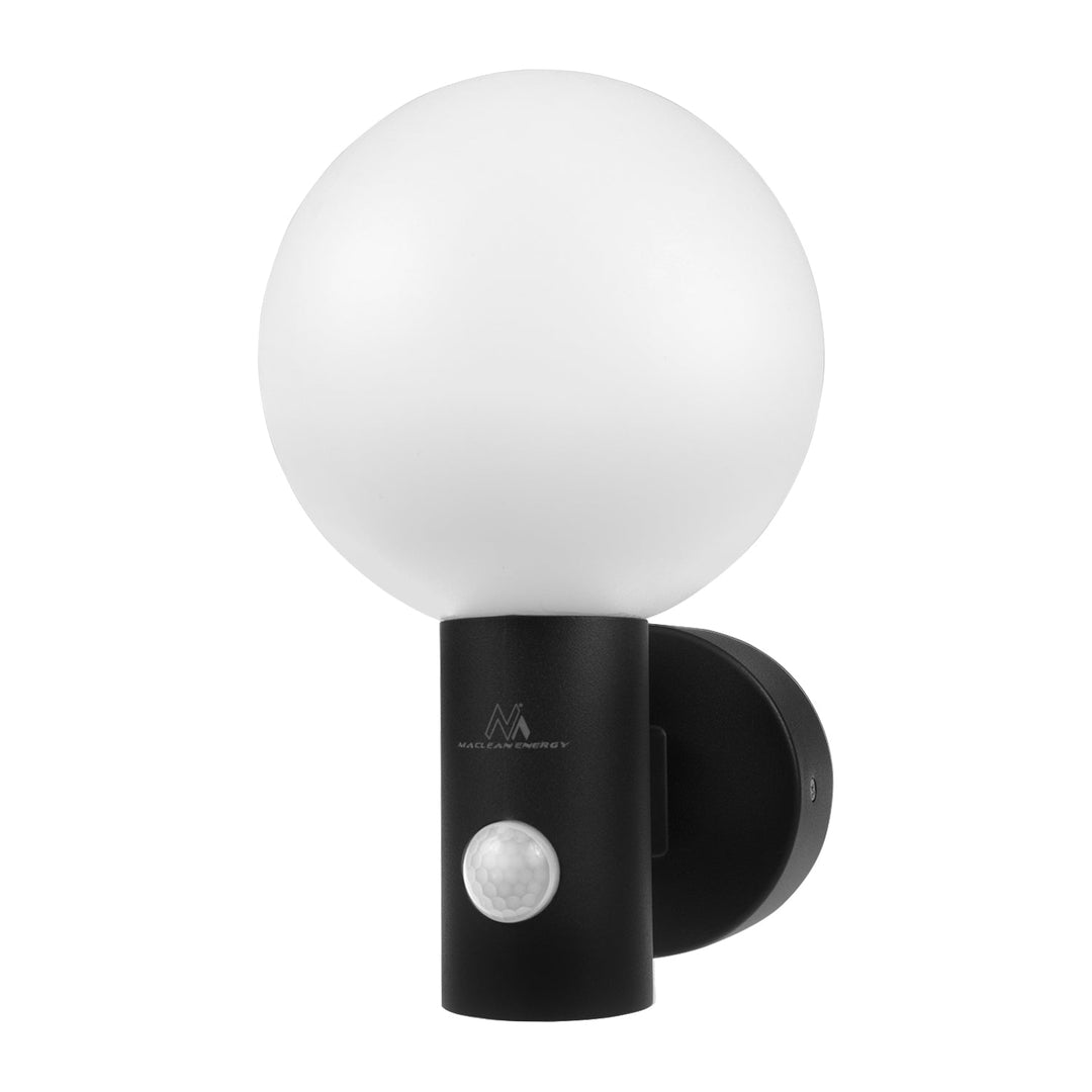 Maclean PIR LED lampa s pokretnim senzorom, crna, 15 W, IP65, 1600 lm, 4000 K