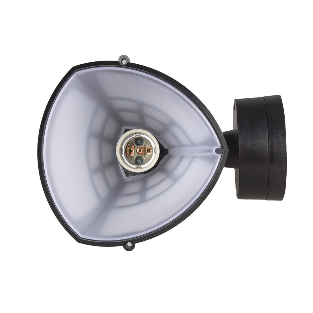 Zidna svjetiljka Maclean MCE518 B s senzorom, 1xE27, crna, IP65, max. 60 W