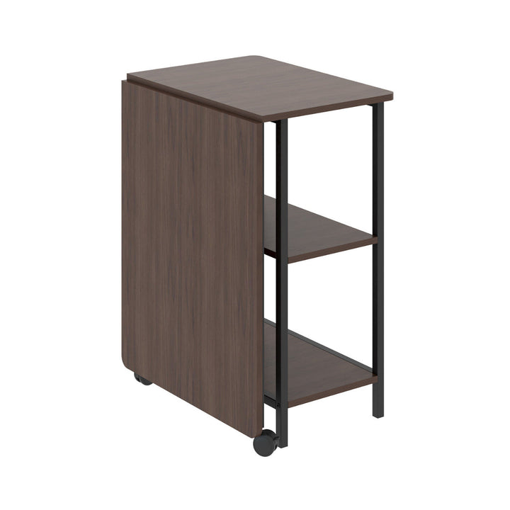Sklopivi potkrovni stol Maclean, dimenzije: 107x45x75 cm, maksimalno opterećenje: 150 kg, s radnom plohom, tamnokestenjasta boja, MC-411 B