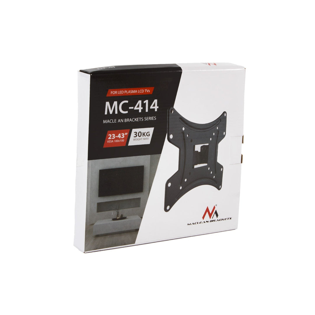 Maclean nosač za TV ili monitor, max. VESA 200x200, 23-43", 30 kg, crni, MC-414