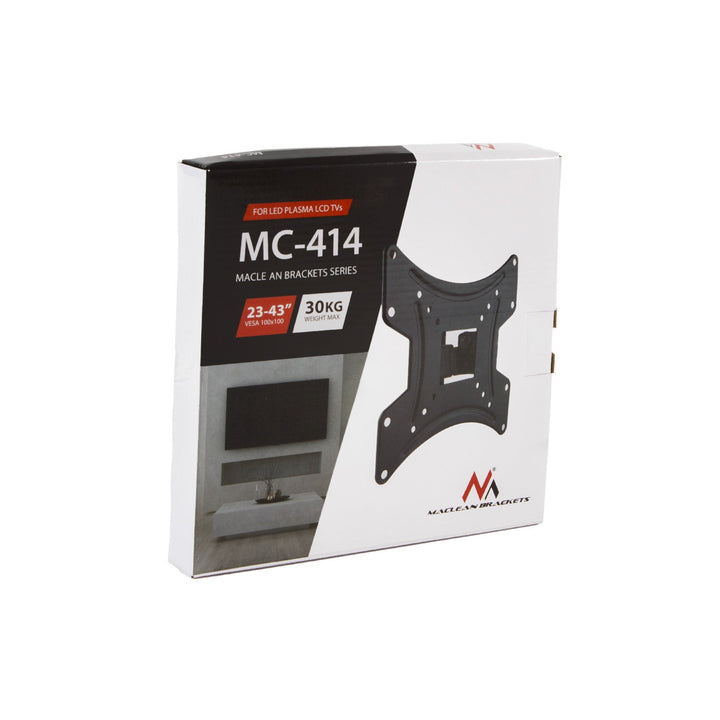 Maclean nosač za TV ili monitor, max. VESA 200x200, 23-43", 30 kg, crni, MC-414