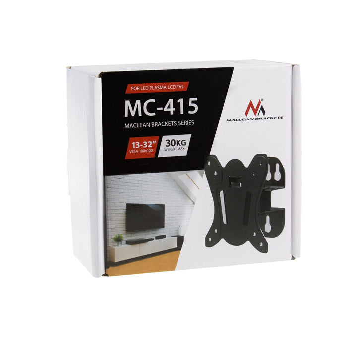 Maclean nosač za TV ili monitor, max. VESA 100x100, 13-32", 30 kg, crni, MC-415