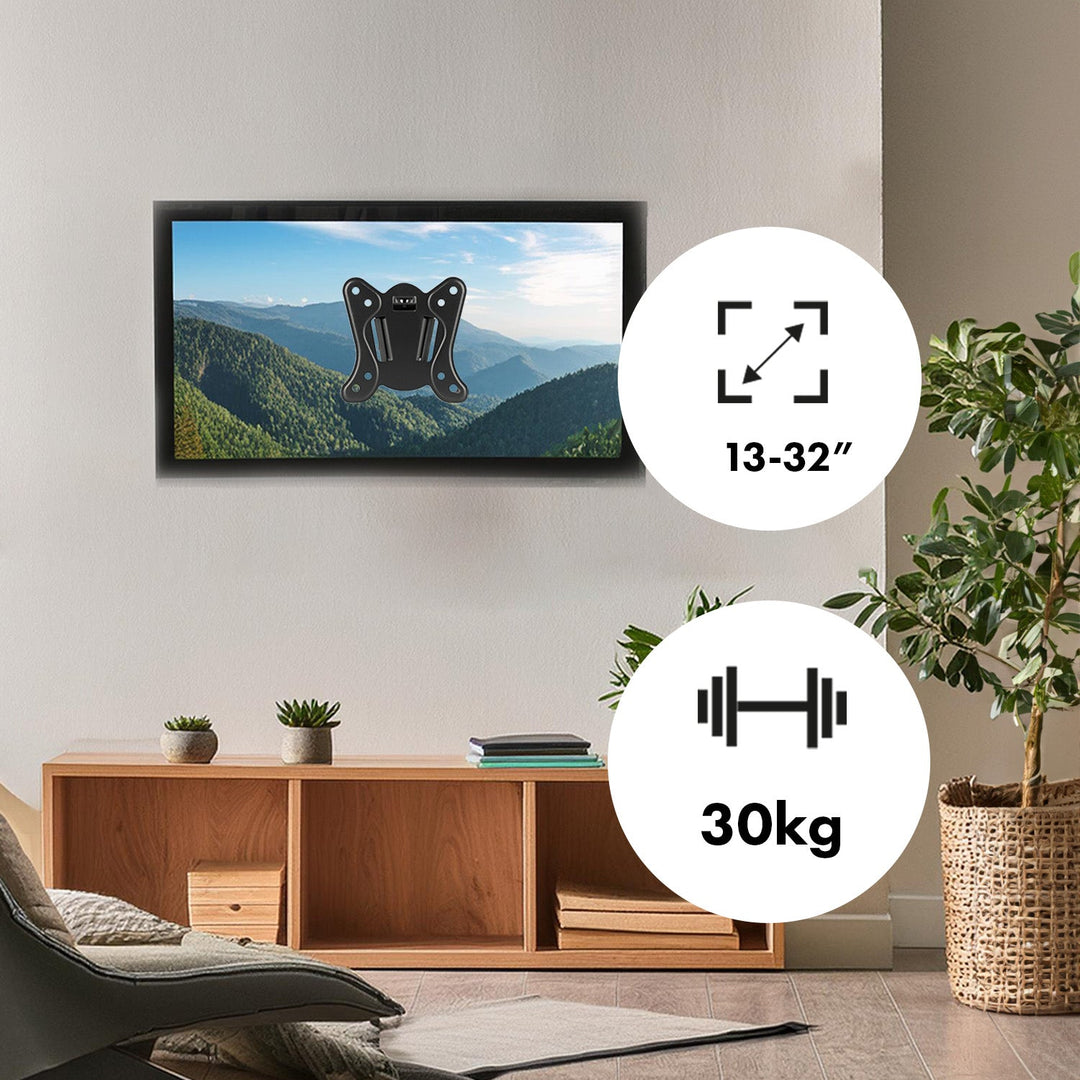 Maclean nosač za TV ili monitor, max. VESA 100x100, 13-32", 30 kg, crni, MC-416
