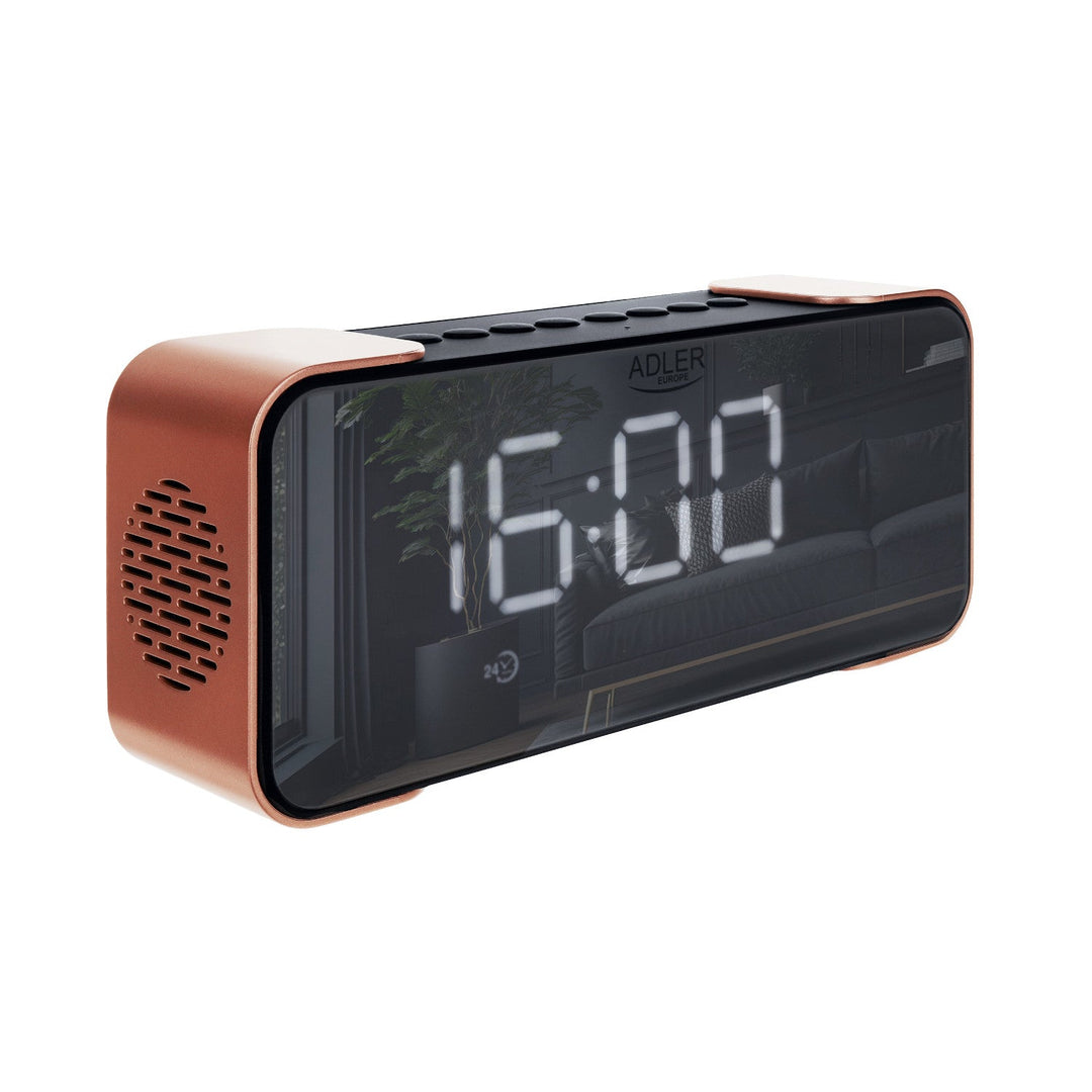 Adler AD 1190 bakreni bežični radio-budilica s LED zaslonom i Bluetooth funkcijom